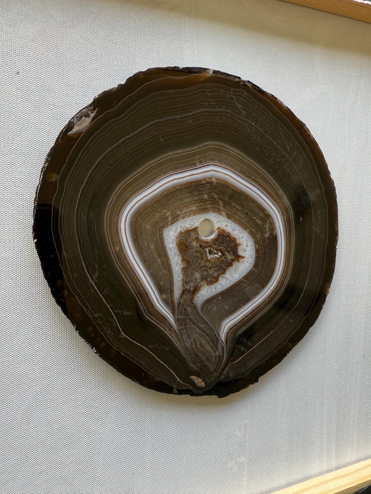 A Botswana Agate Specimen Slice Natural Geode