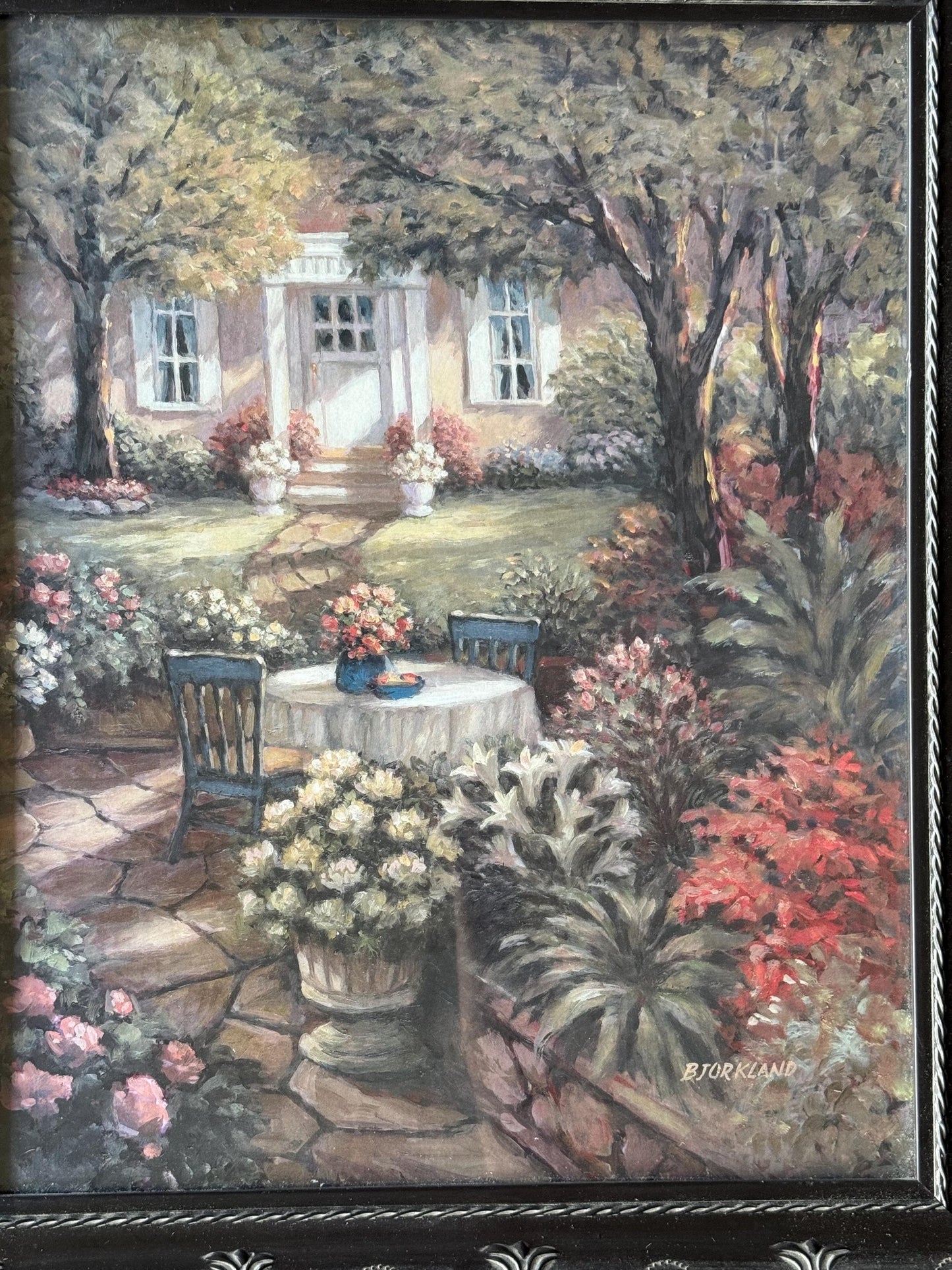 A Vintage print Framed Art By George Bjorkland 22x18” Gracious Atmosphere decor