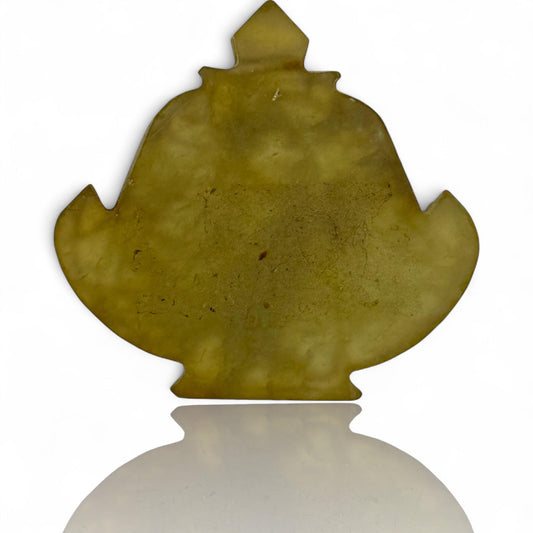 An Extremely Rare Ancient Talismanic Islamic Mughal Persian Jade Tribal Amulet Old Pendant