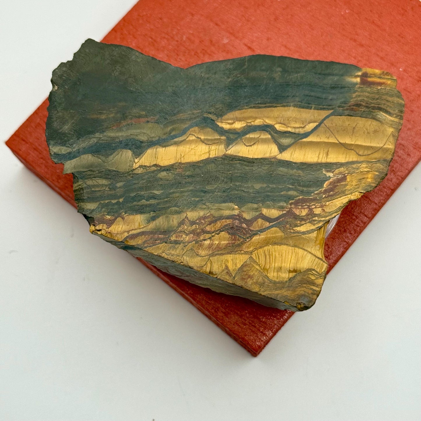 Australian Tiger Eye Raw Natural Slab Marra Mamba Gem Stone Fine Mineral Specimen