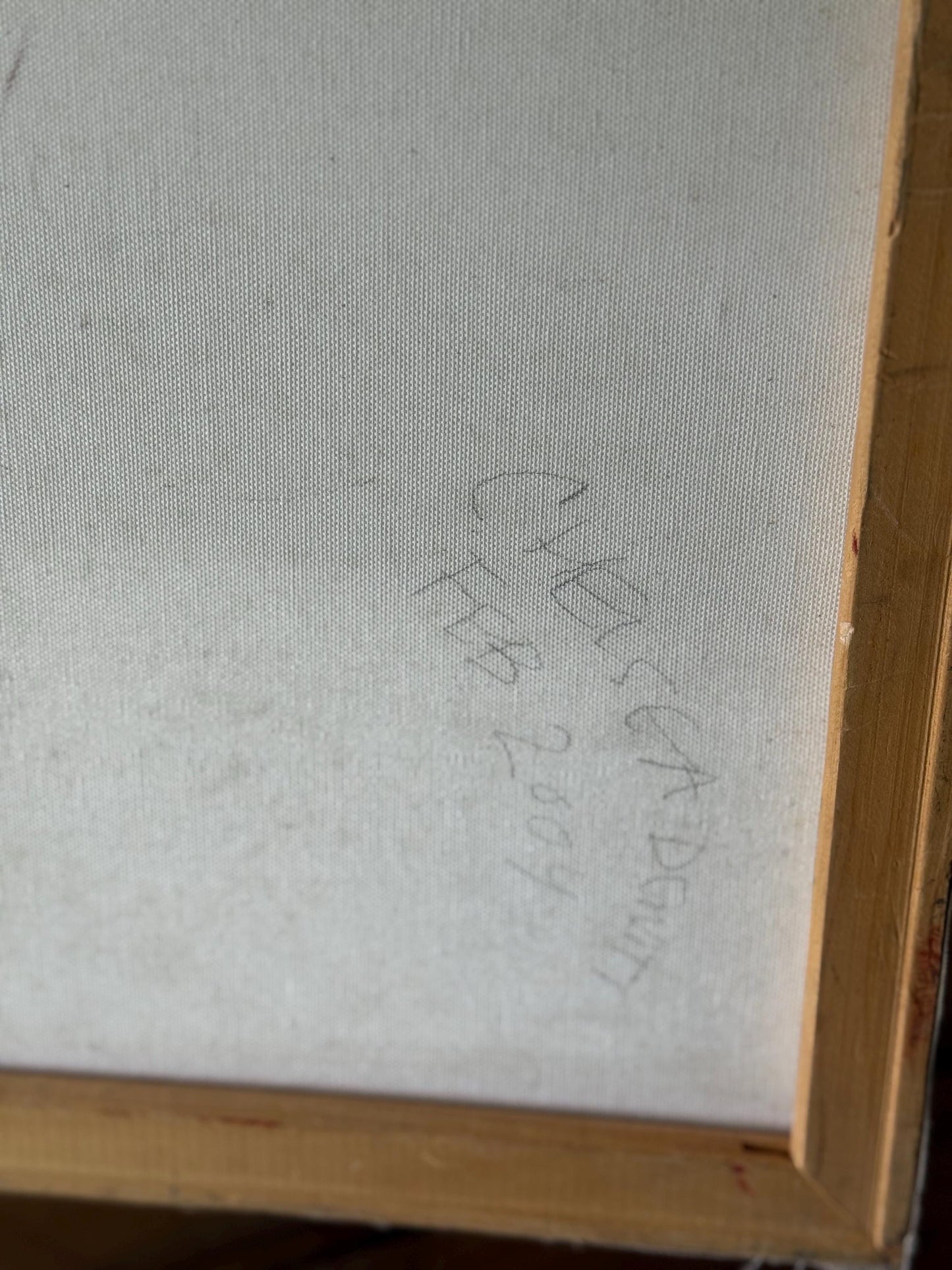 Artist signed original artwork painted Canvas Sail Boat Ship Blue Sea Collector