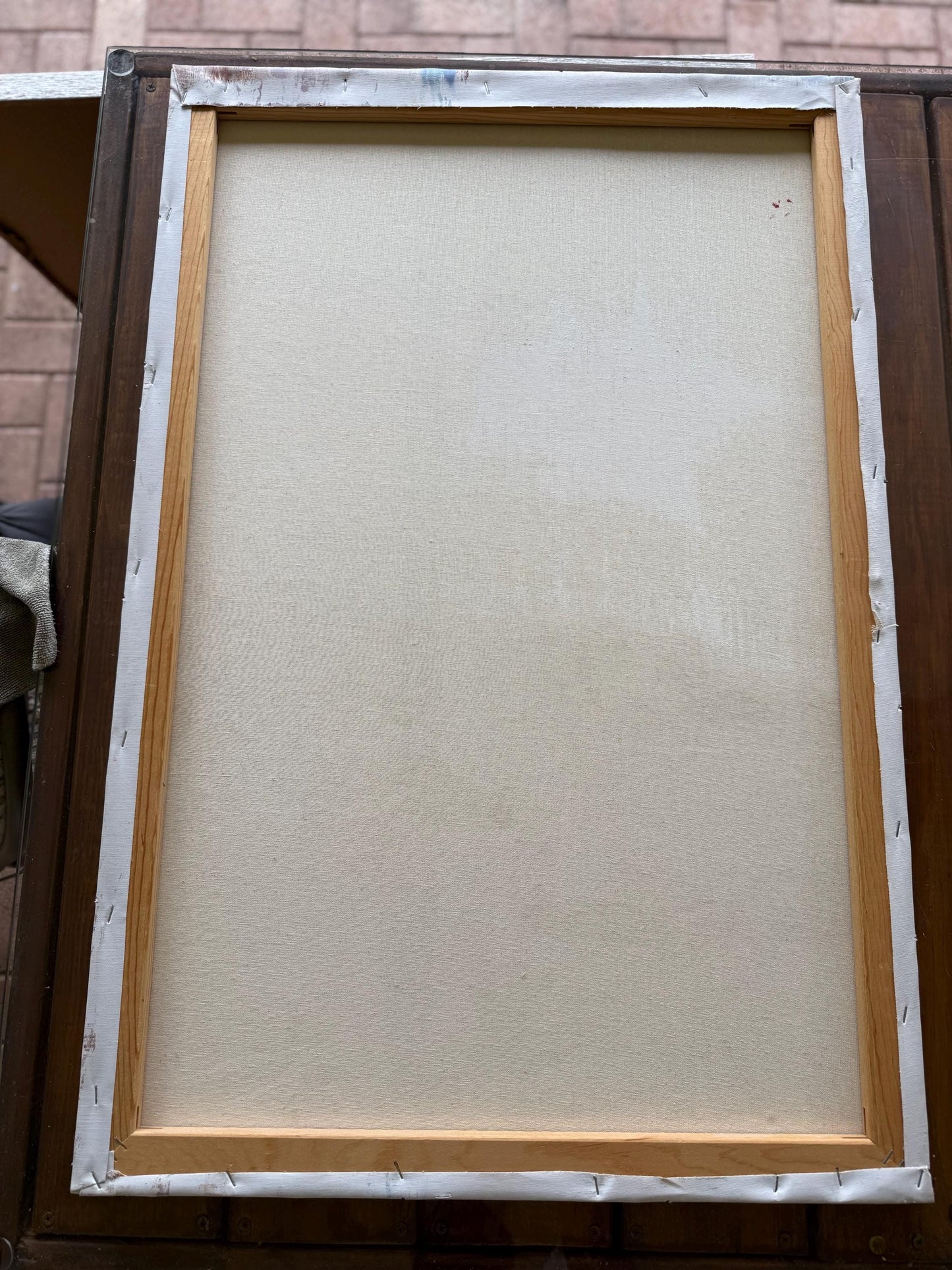 A J.Miller Signed Original Painted Canvas Art French Lady Ocean Side Beach Artwork