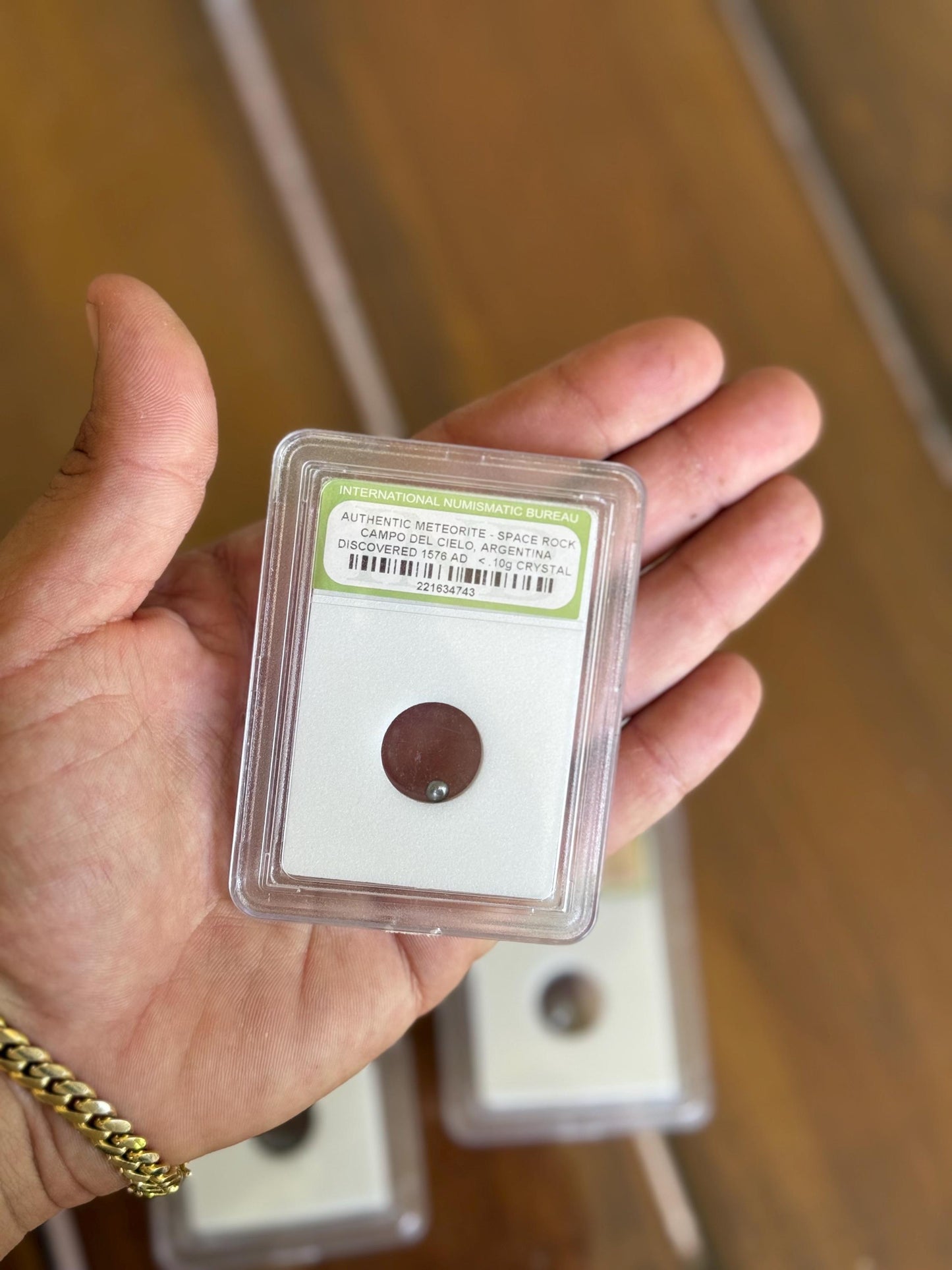 A Set of 5 Authentic Meteorite Space Rock Campo Del Cielo Discovered Crystal