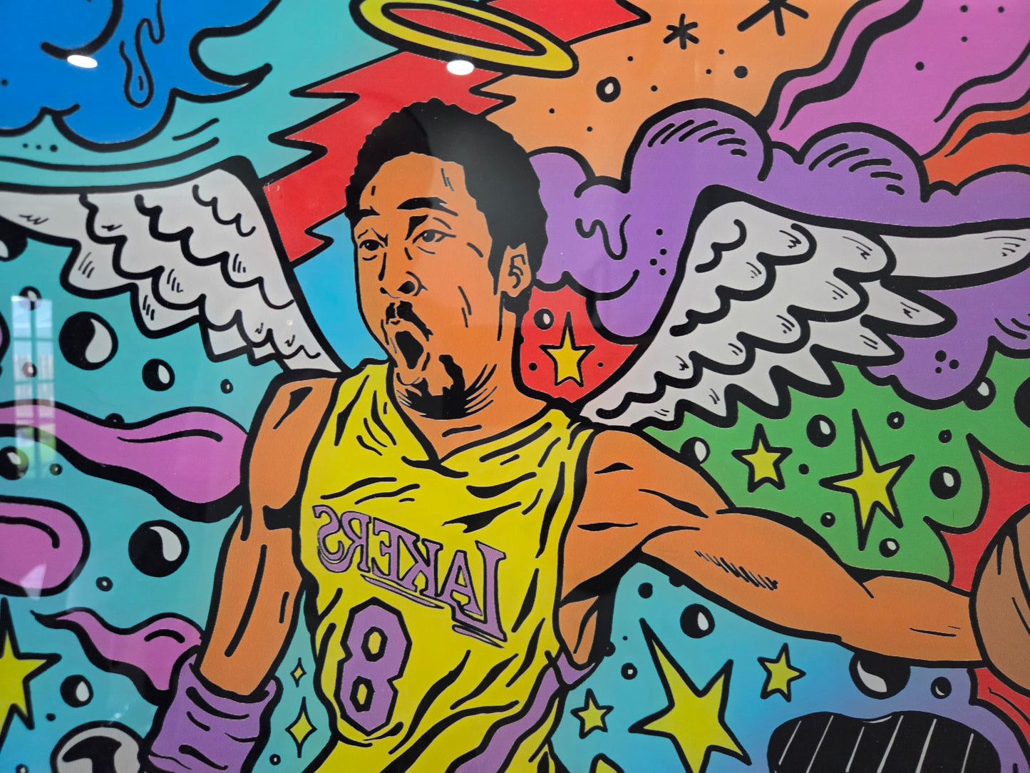 Kobe Bryant Shaquille ONeal Lakers NBA Crypto Art Acrylic Print Modern Wal Decor