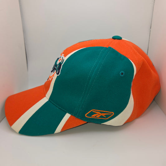 Vintage Miami Dolphins Baseball Cap Hat Reebok Official NFL Equipment Adjustable