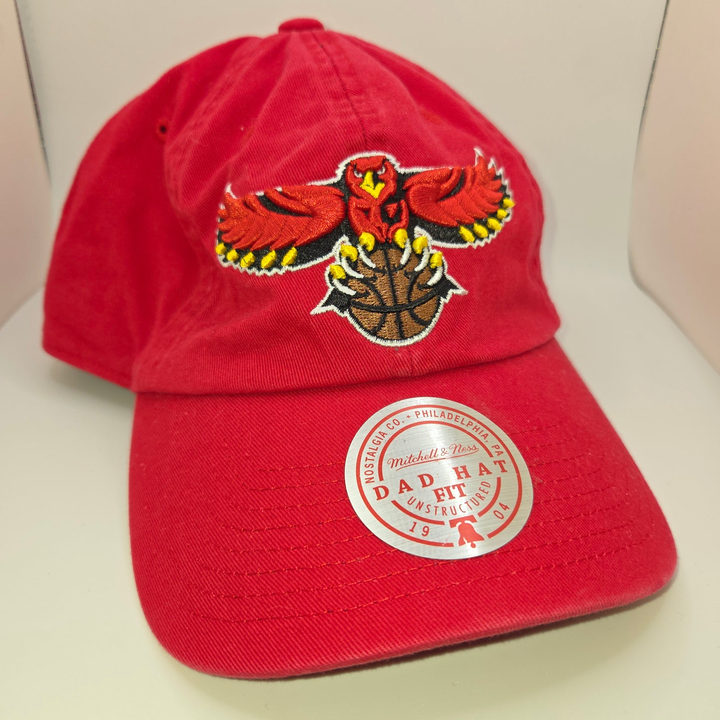 Atlanta Hawks NBA Mitchell & Ness Dad Hat Fit Cap Basketball