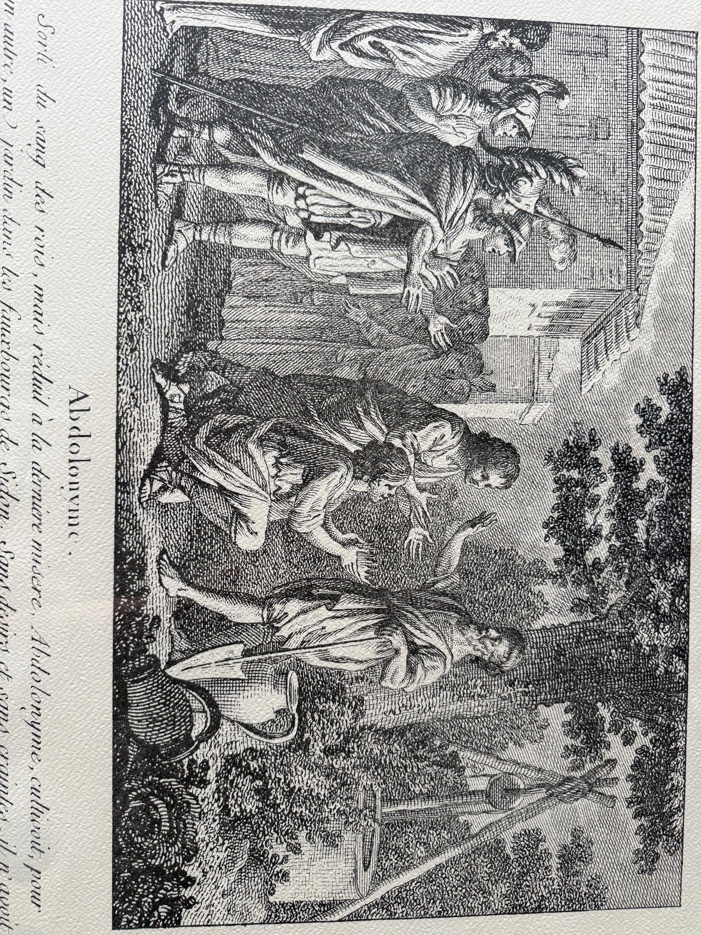 A Rare Baker Exclusive Rep Print Italian drawn by MONNET etched by DUFLOS junior