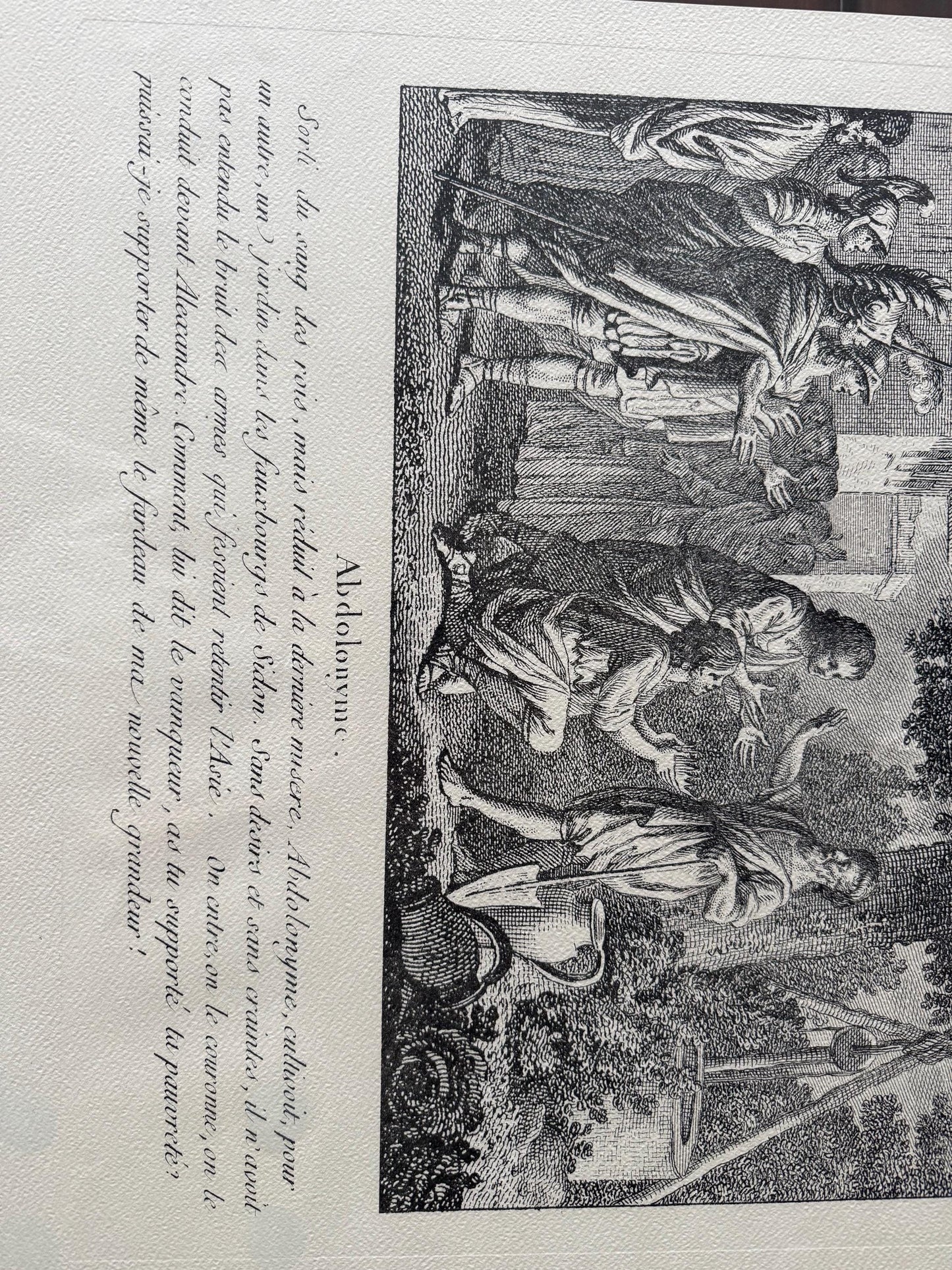 A Rare Baker Exclusive Rep Print Italian drawn by MONNET etched by DUFLOS junior