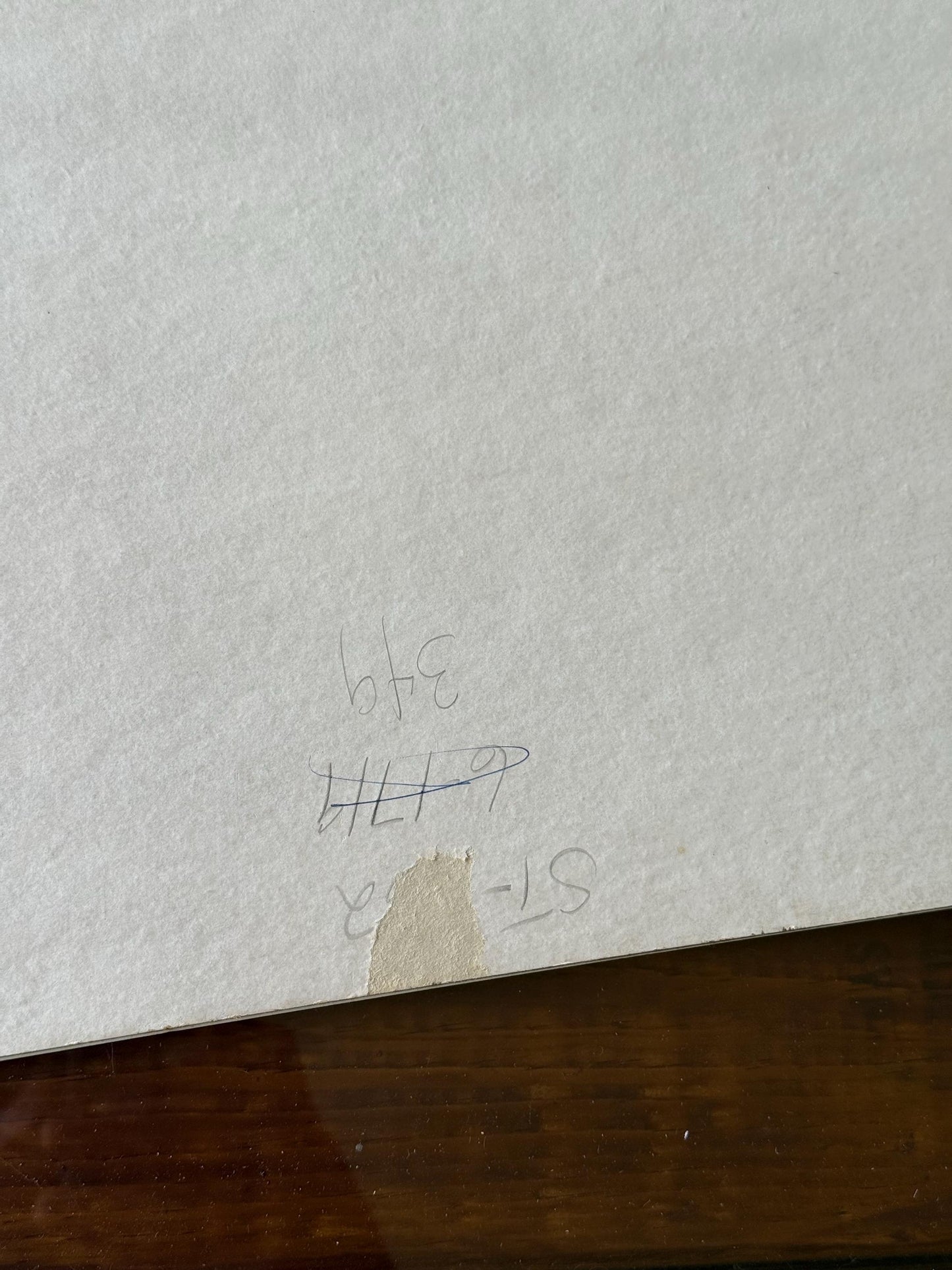 Vintage Matted Floral Print, Renaud Signed French Landscape Art