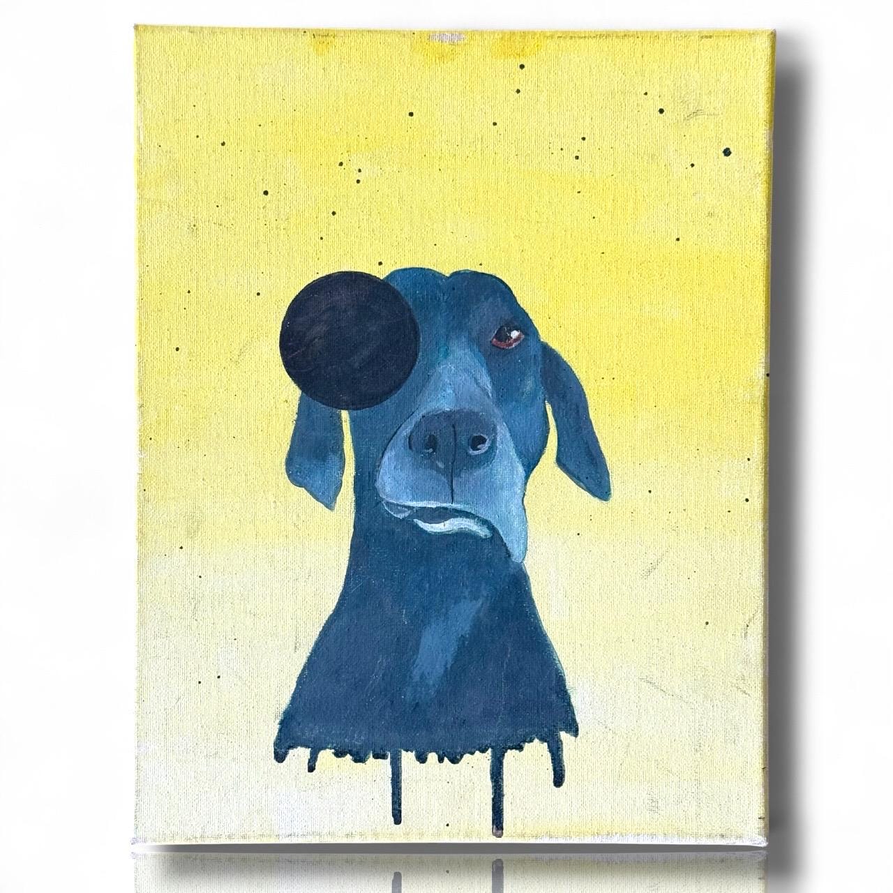 A Painted Canvas Artist Original Artwork Dog Star Art Piece Short Haired Pointer