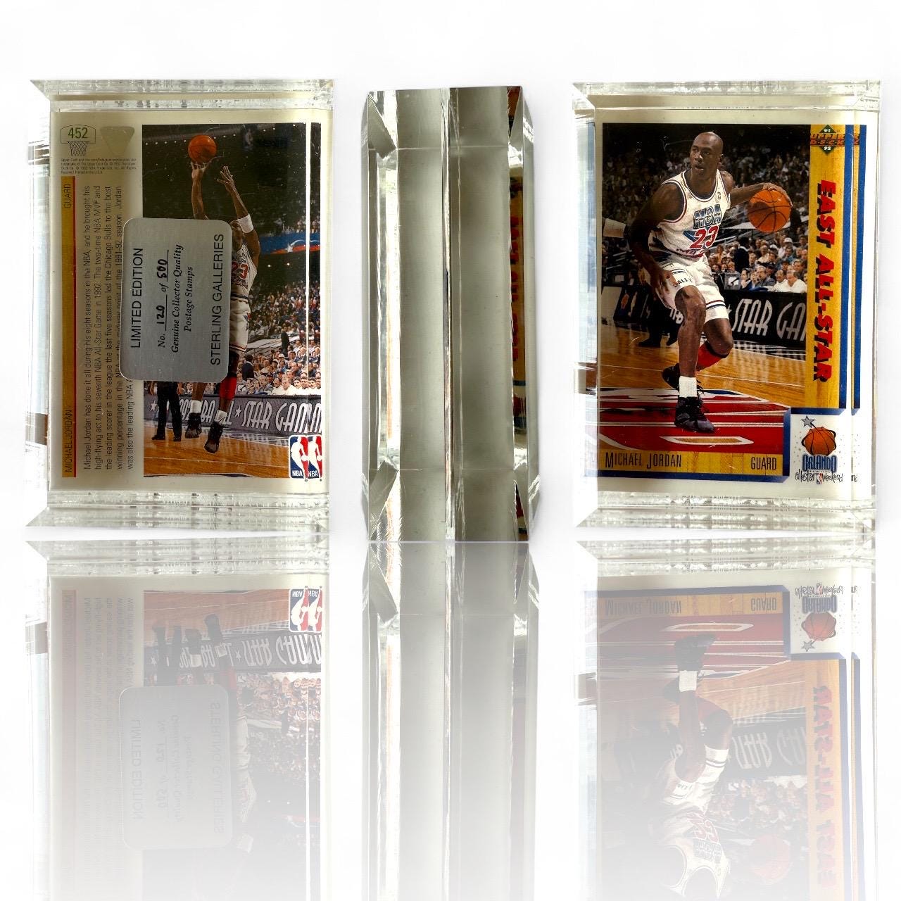 A 1991 Upper Deck International #452 Michael Jordan All-Star BULL Lmtd Edtn Casin