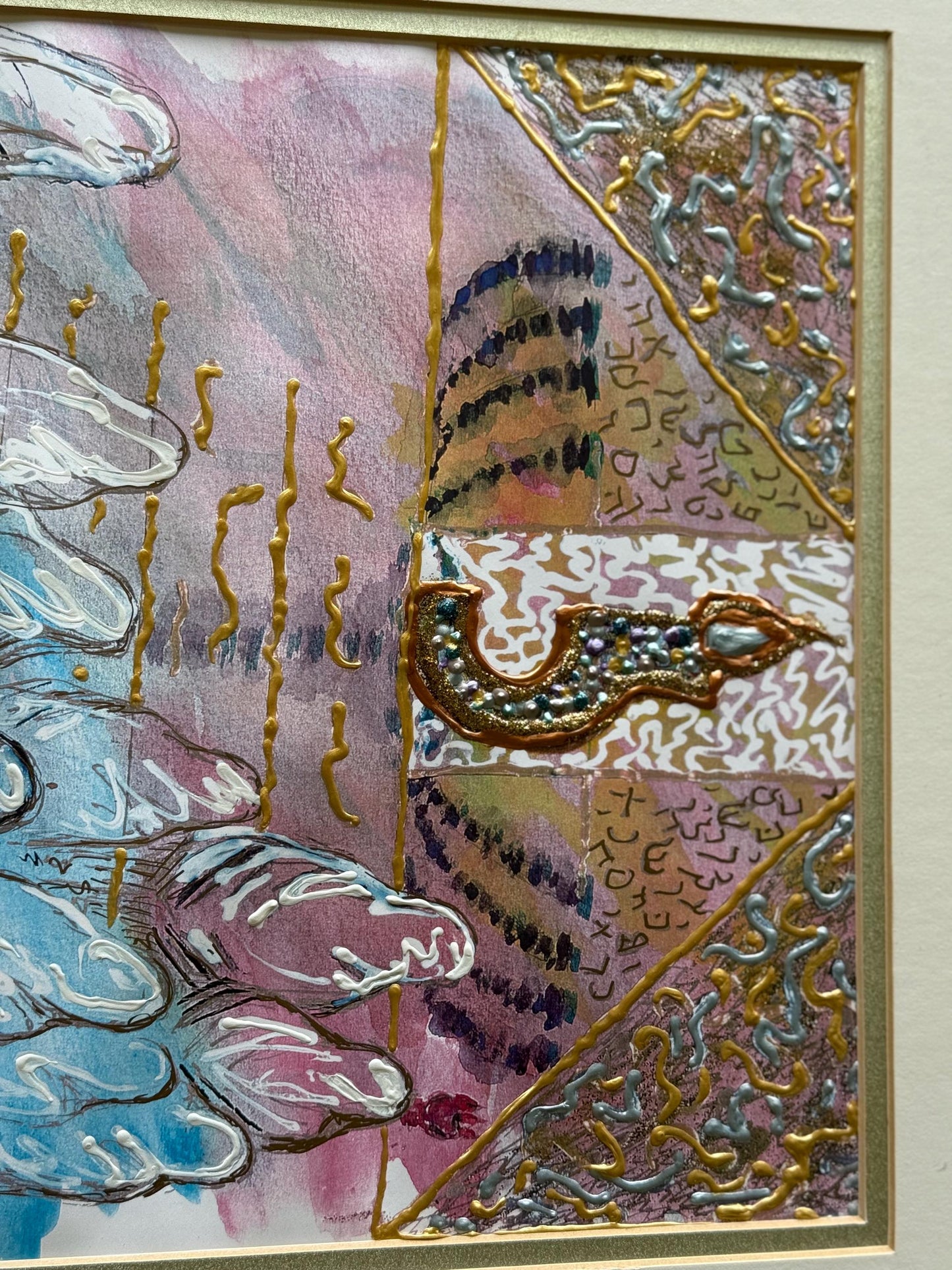 An Original Giclee Watercolor by SuSan 'Esther' Beyond The Curtain Spiritual Art