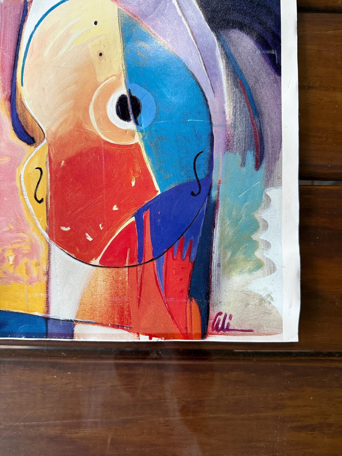 Las Olas Ali Golkar Signed Giclee Fine  art work Print Poster Lithograph Vintage