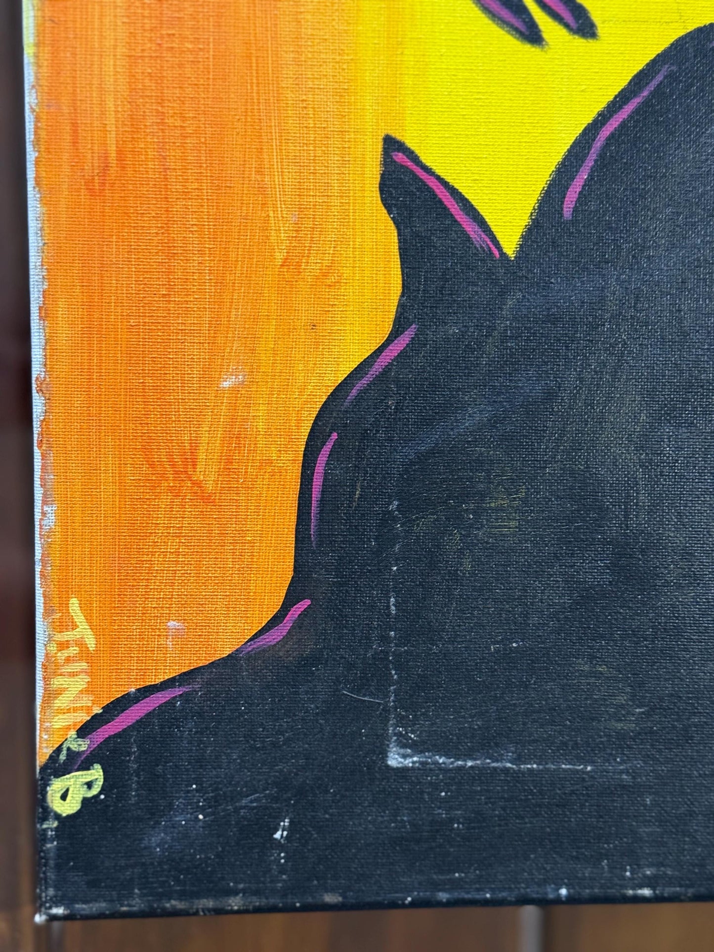 Elephants Love Heart Medium Figurative Acrylic Art Painting Canvas Original Work