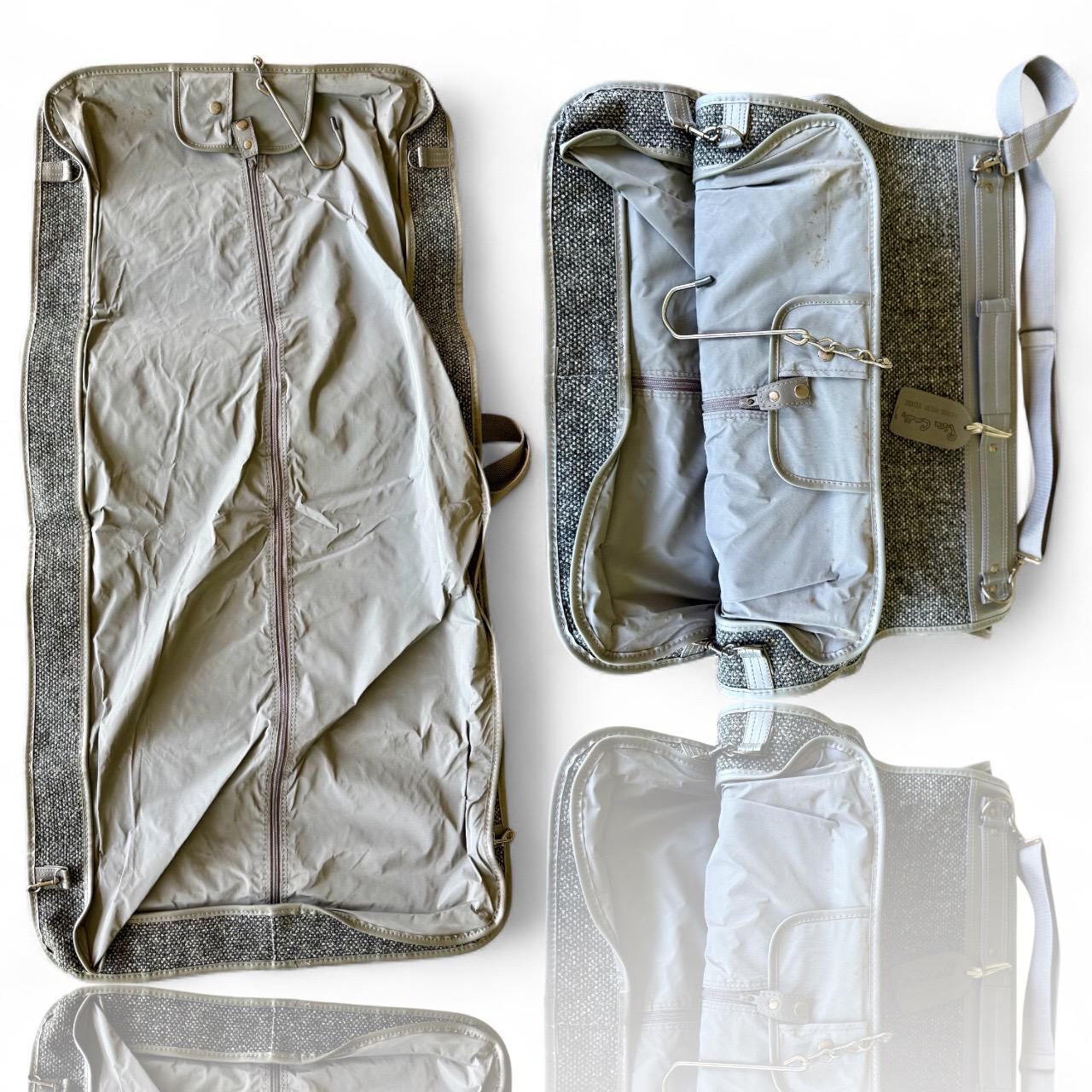 A Vintage Pierre Cardin Travel Suit Luggage Storage Organizer Duffle Bag