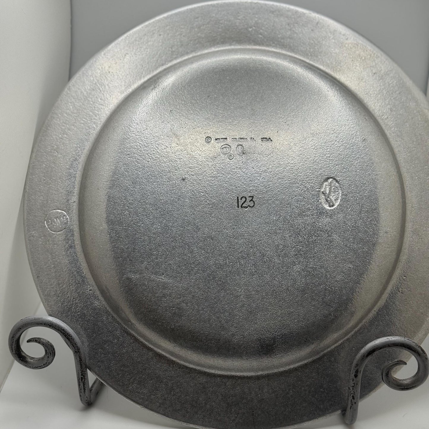 A Vintage Wilton Pewter Plate 1933 Reo Seagrave A.Otwell Frankford Volunteer Fire Company