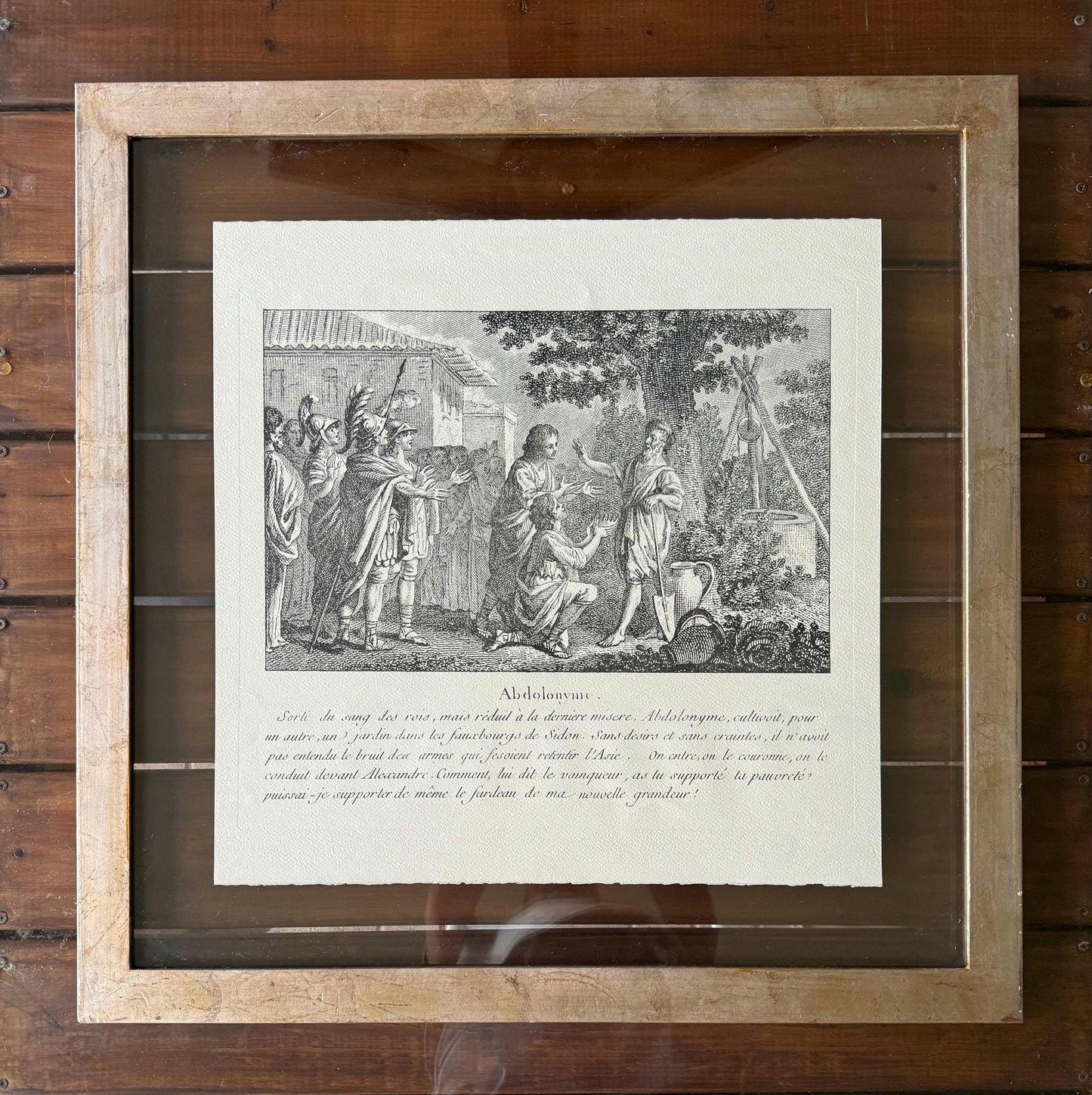 A Rare Baker Exclusive Rep Print Italian drawn by MONNET etched by DUFLOS junior