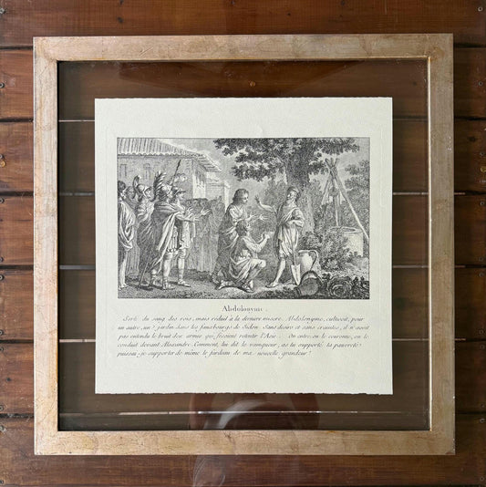 A Rare Baker Exclusive Rep Print Italian drawn by MONNET etched by DUFLOS junior