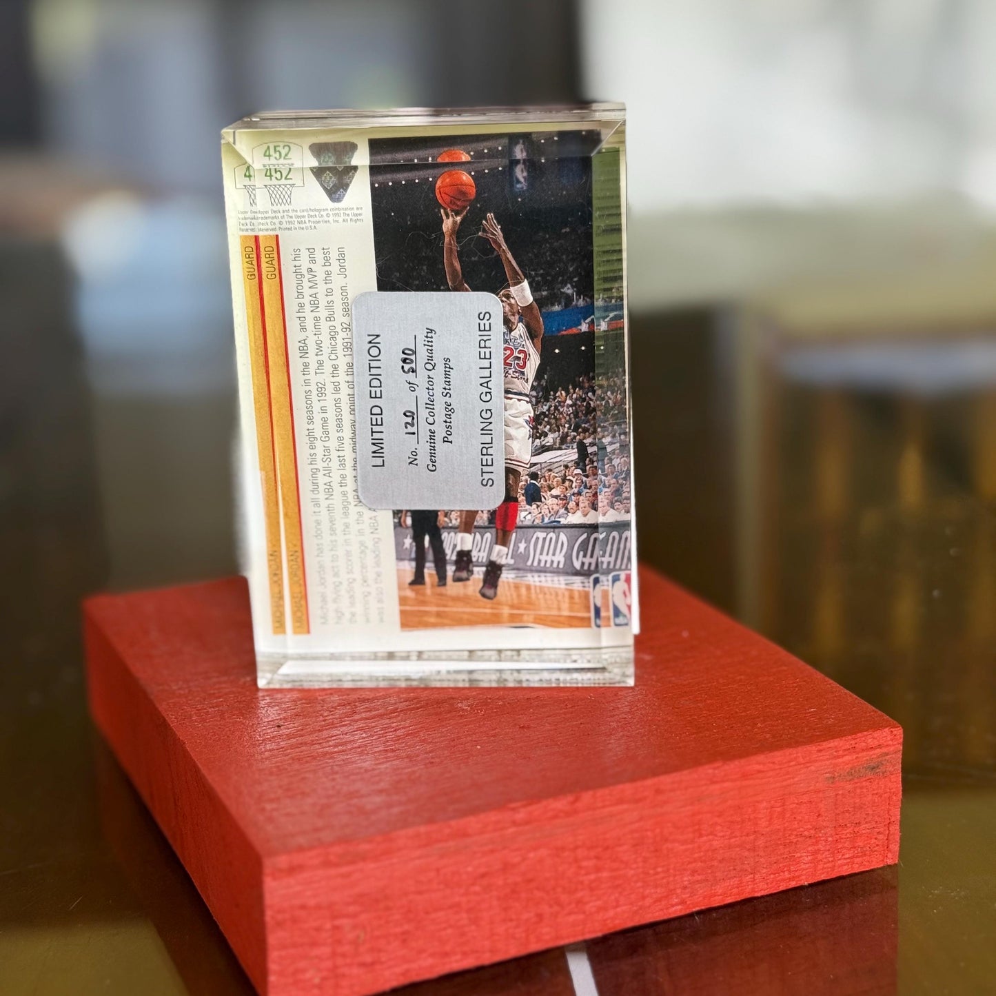 A 1991 Upper Deck International #452 Michael Jordan All-Star BULL Lmtd Edtn Casin