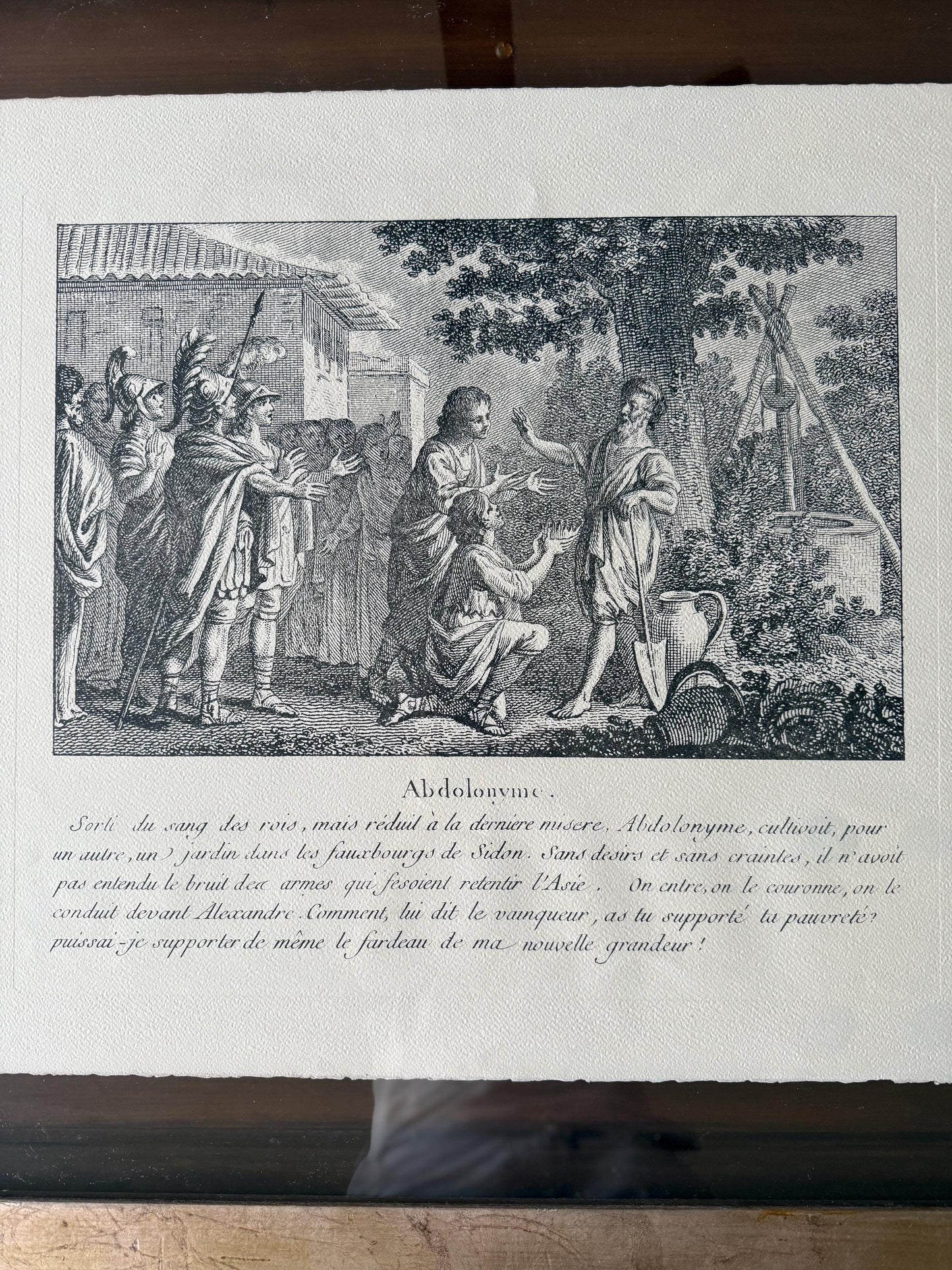 A Rare Baker Exclusive Rep Print Italian drawn by MONNET etched by DUFLOS junior