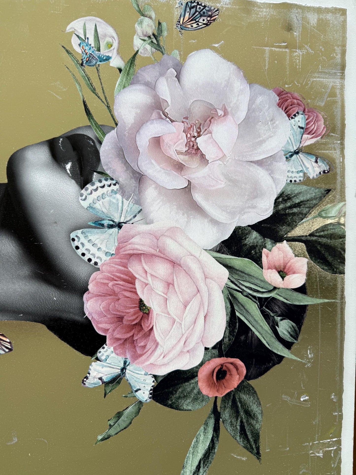 A Marmont Hill I Like You Chrome Painting Flower Floral Crown Artist Artwork Art