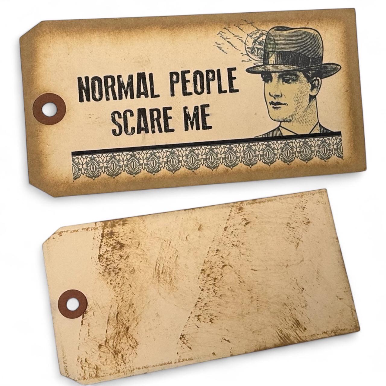 A Vintage Style Hang Tag Luggage Bag Card Tag