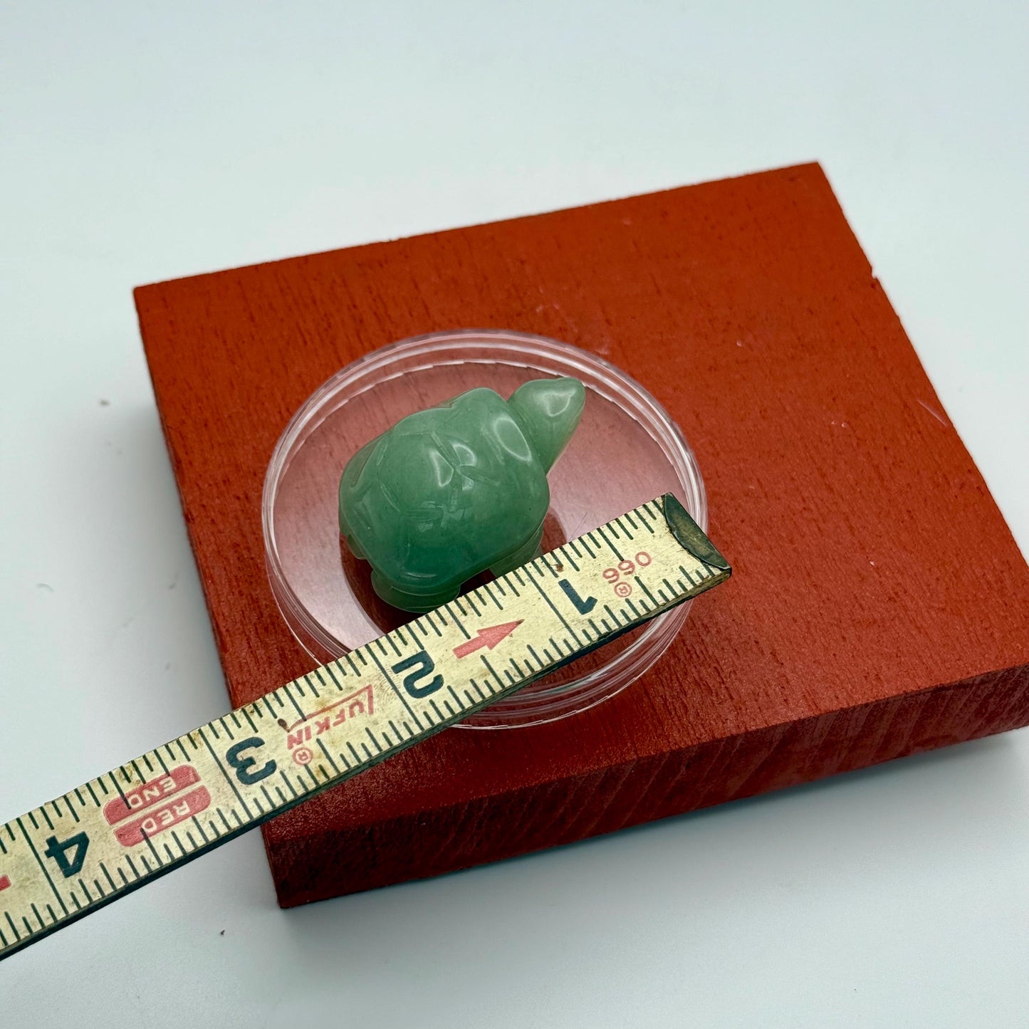 An Adorable Mini Miniature Turtle Carved Natural Green Aventurine Crystal Lucky Charm