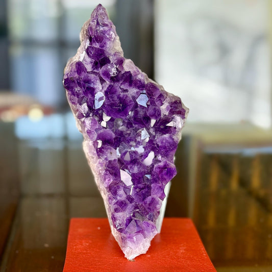 A Fine Cut Natural Amethyst Crystal Cluster Display Fine Mineral Specimen Piece