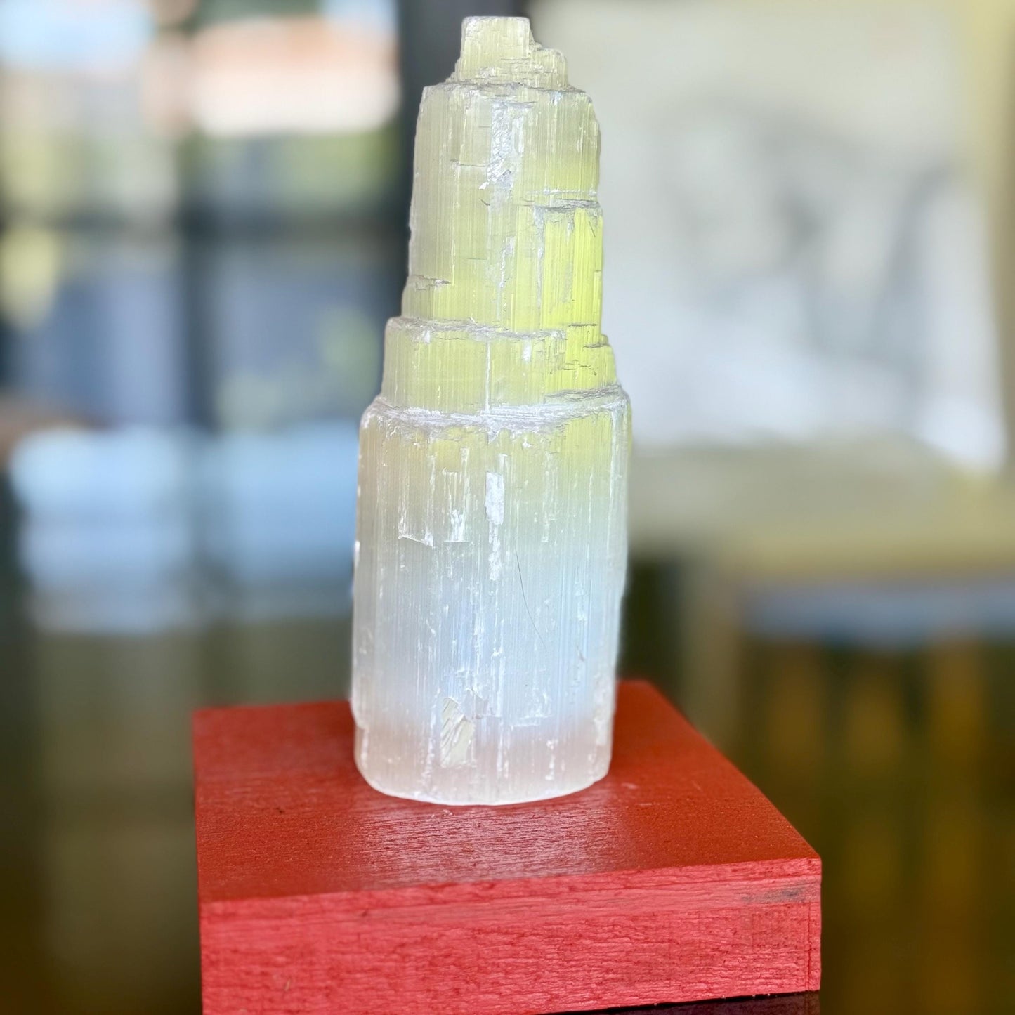 A Fine Natural Selenite Crystal Tower