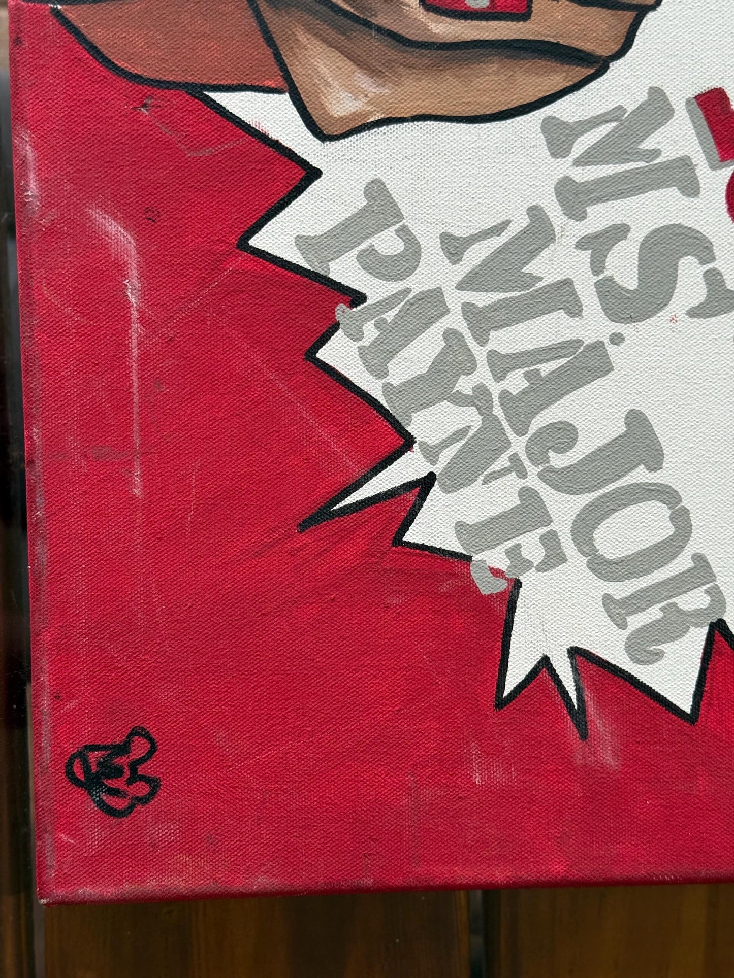 Female Officer Trooper Original Acrylic Painting Canvas Artwork Artist Signed