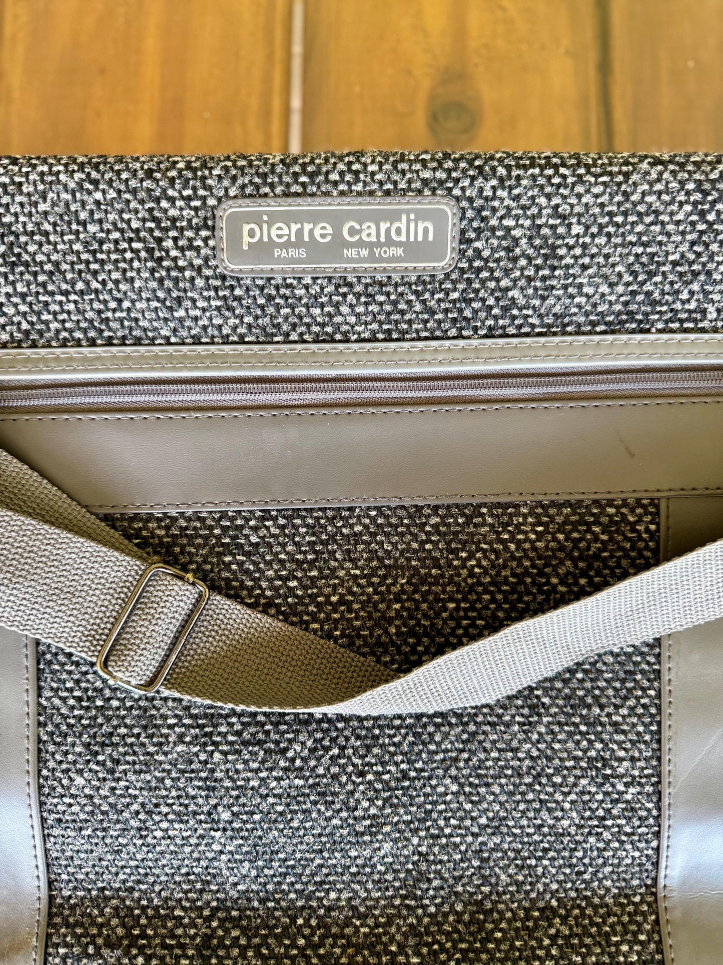 A Vintage Pierre Cardin Travel Suit Luggage Storage Organizer Duffle Bag