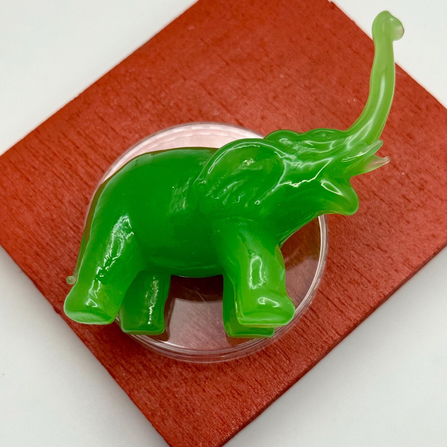 Antique Vintage Jade Hand Carved Elephant Figure Collector Display Piece