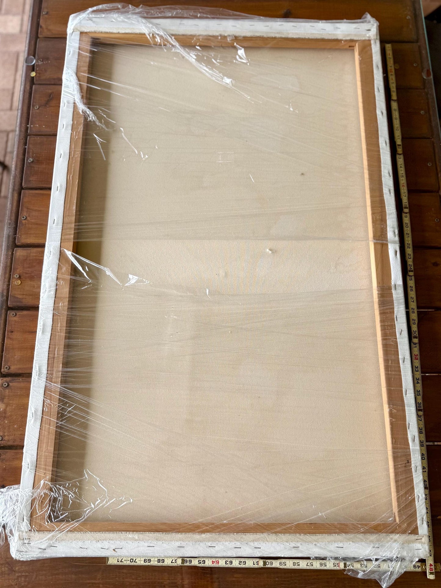 A Large Drawing Artist Artwork Original Signed Kim Skills Dated 2000 Woman Art