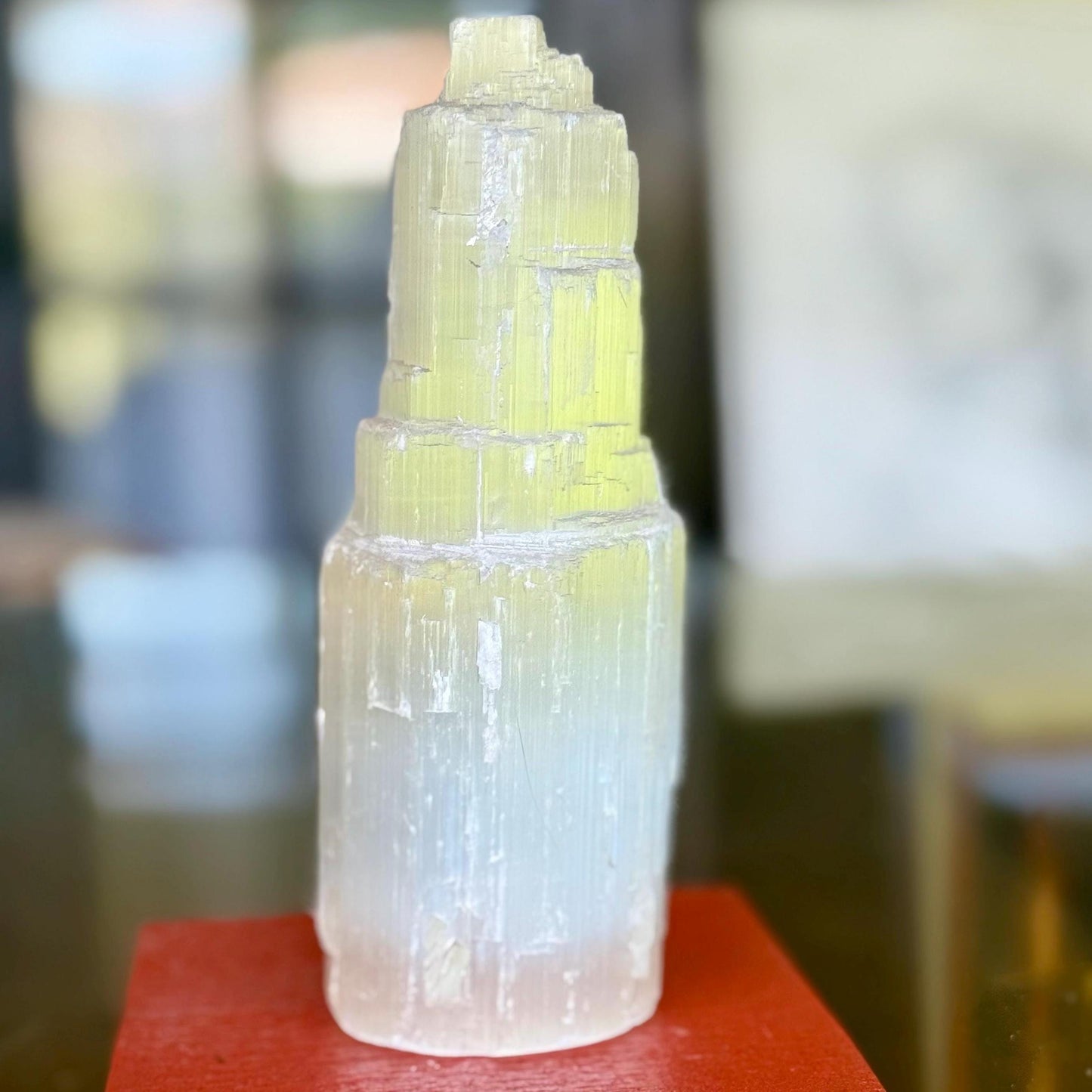 A Fine Natural Selenite Crystal Tower