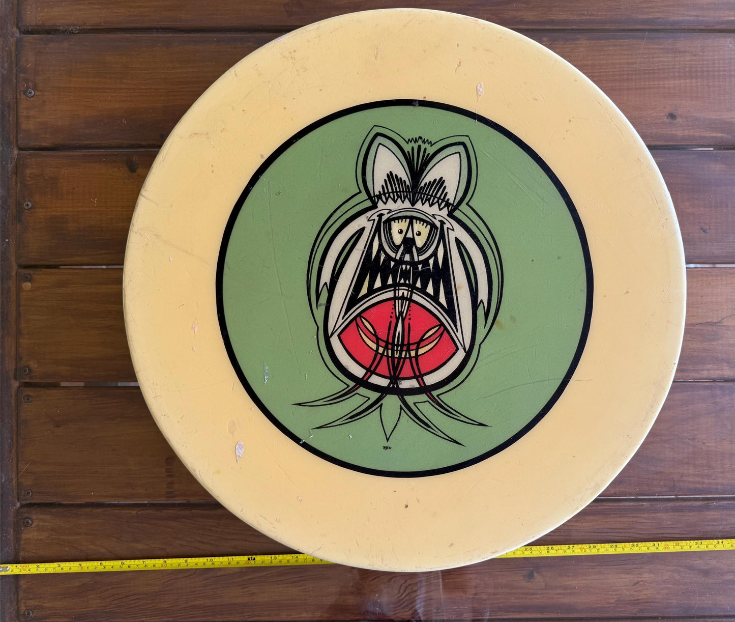 A Custom Ed Big Daddy Roth Rat Fink Hotrods Pinstriping Logo Checkered Tabletop