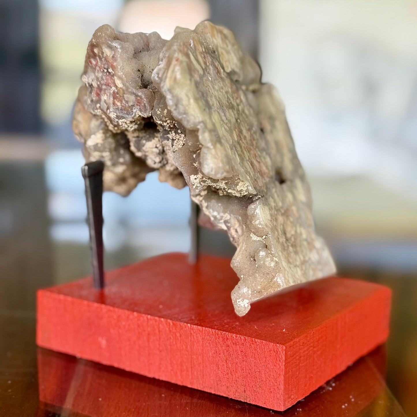 A Botryoidal Smithsonite Fine Mineral Specimen Galen Iridescent Calcite Dolomite