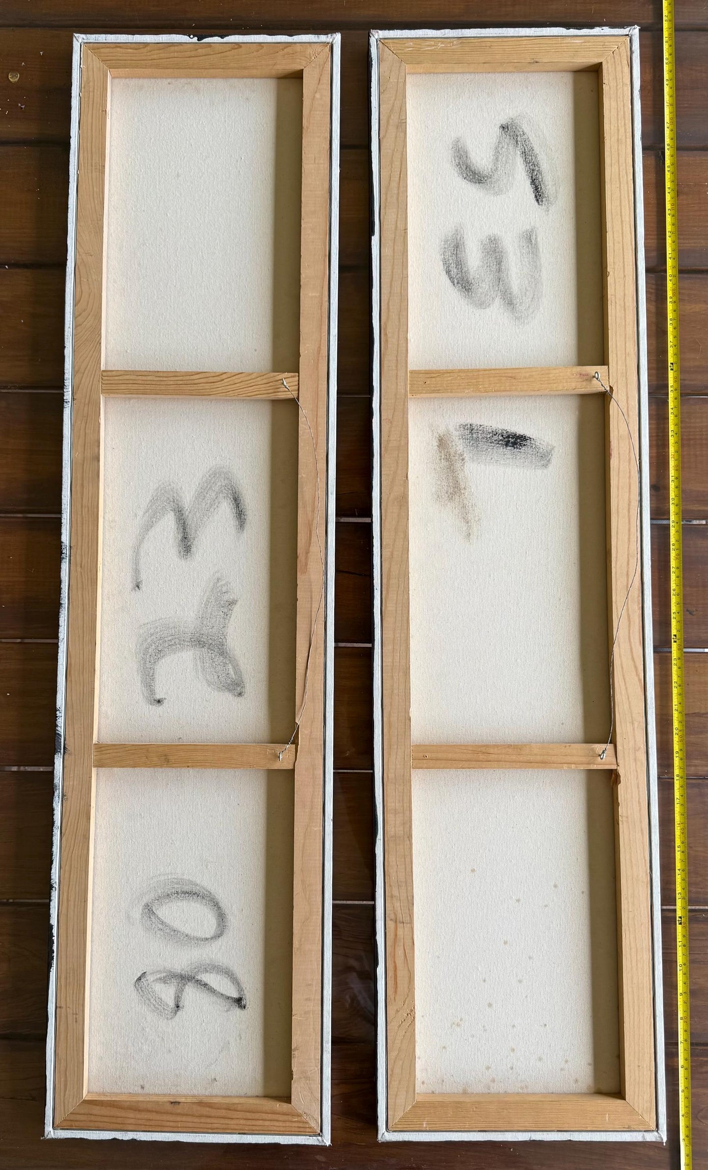 A Spray Painted Canvas Original Art Signed Metallic Gold Silver Smoking Dragon