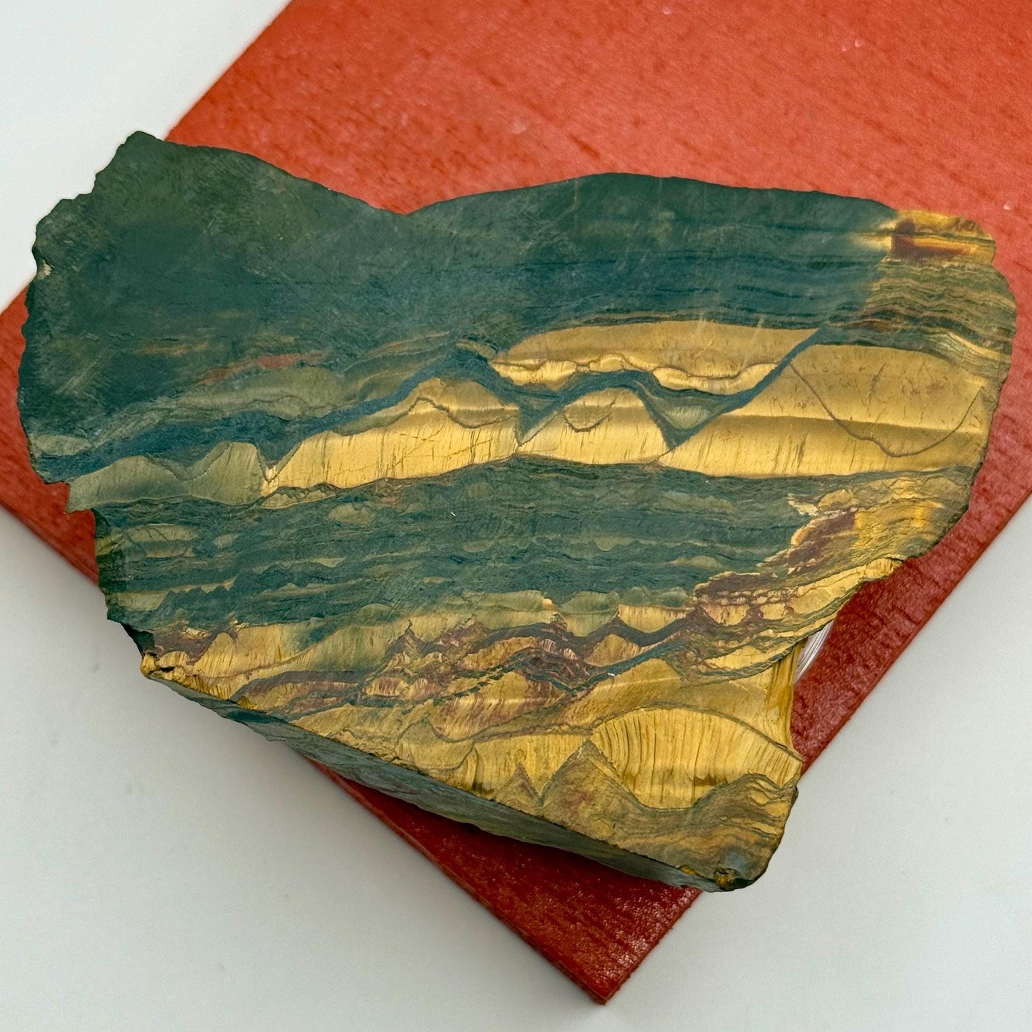 Australian Tiger Eye Raw Natural Slab Marra Mamba Gem Stone Fine Mineral Specimen