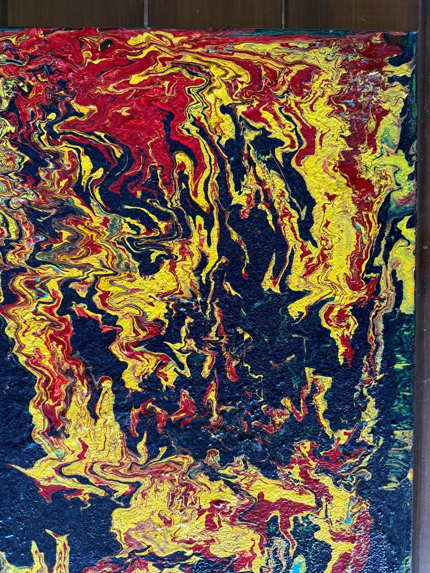 An Original Painted Canvas Art Signed By Kathy Linden Abstract Expressionist Art