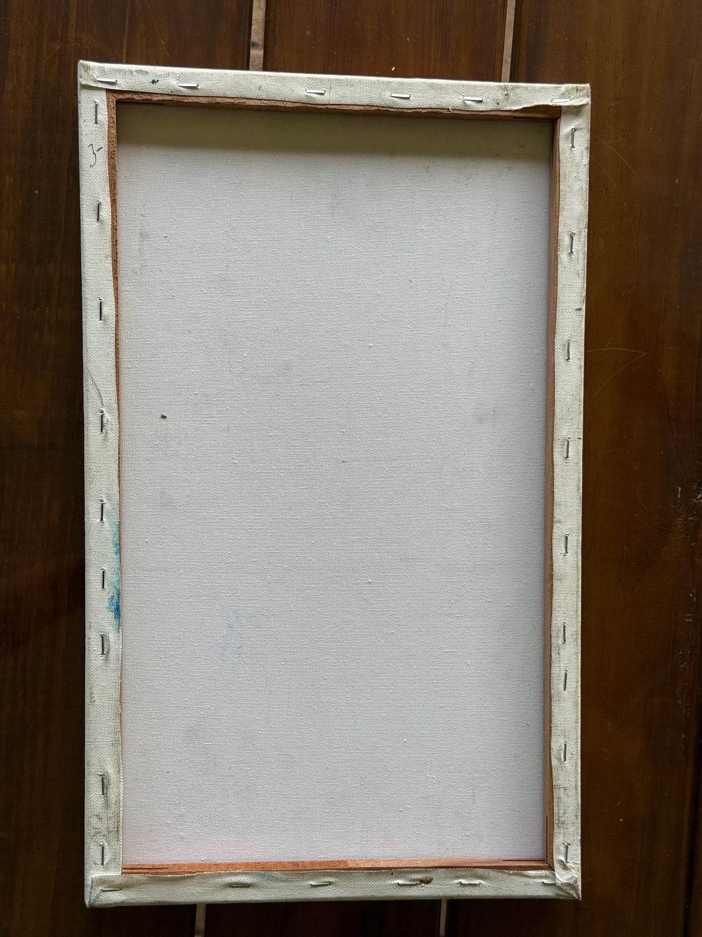 A hand painted original artist artwork vibrant Paris Notre-Dame bustling streets