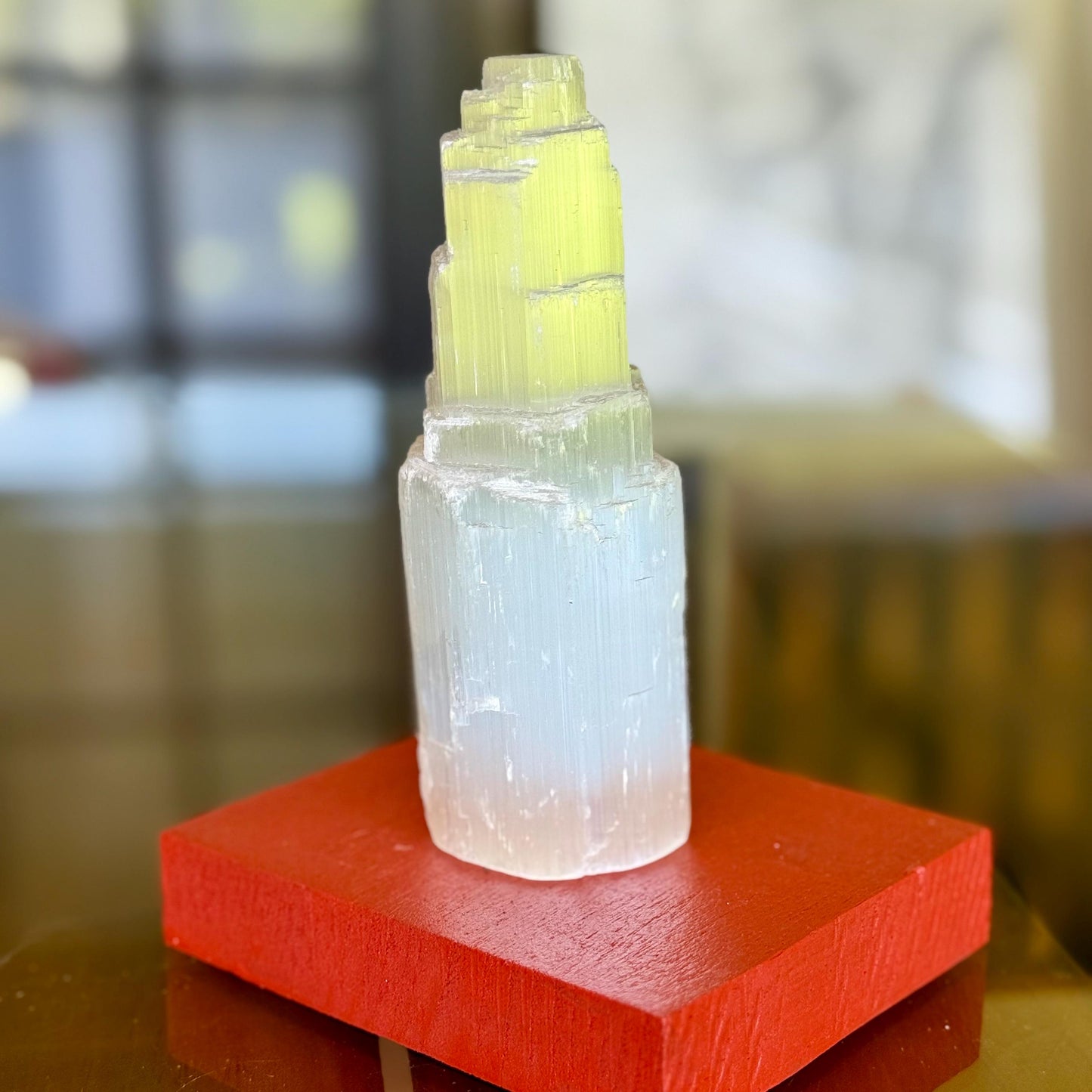 A Fine Natural Selenite Crystal Tower