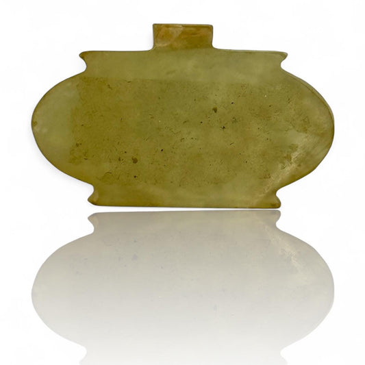 An Extremely Rare Ancient Talismanic Islamic Mughal Persian Jade Tribal Amulet Old Pendant