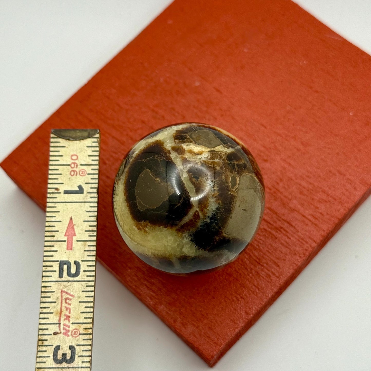 A Septarian Dragon Stone Sphere Crystal Ball Geode Fine Mineral Specimen Rock