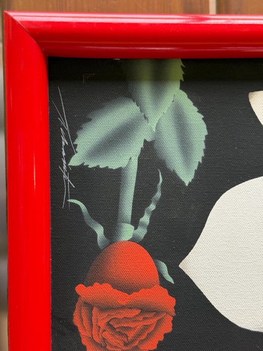 A Signed Dated Artist Original Painted Canva Phantom of the Opera Fine Art Piece