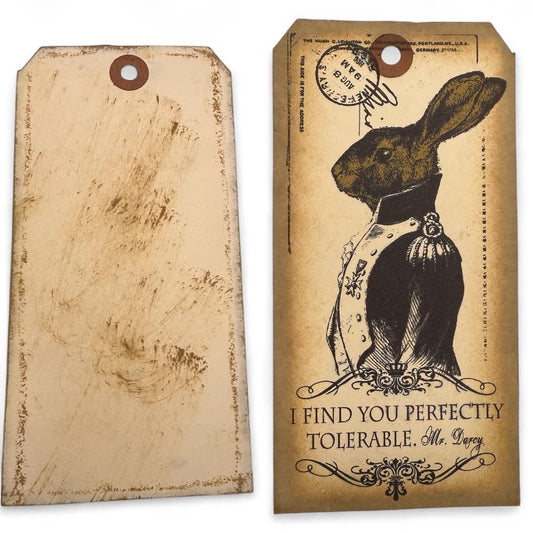 A Vintage Style Hang Tag Luggage Bag Card Tag