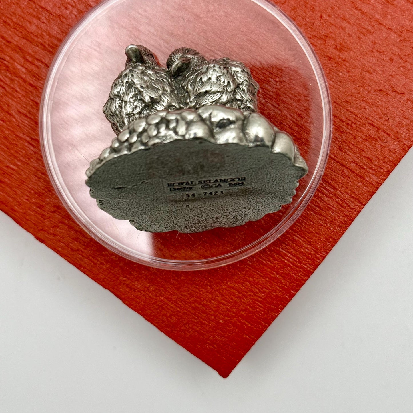 A Royal Selangor Pewter Ducklings Duck Bird Miniature 1994 Mini figure Collector