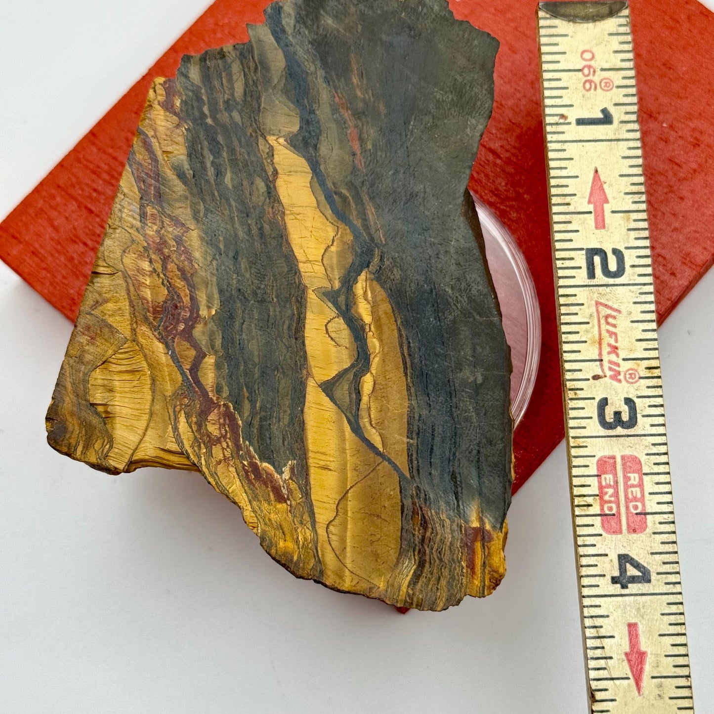 Australian Tiger Eye Raw Natural Slab Marra Mamba Gem Stone Fine Mineral Specimen