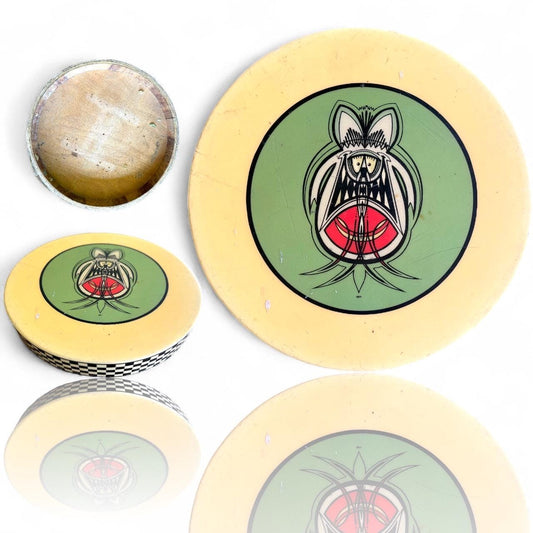 A Custom Ed Big Daddy Roth Rat Fink Hotrods Pinstriping Logo Checkered Tabletop