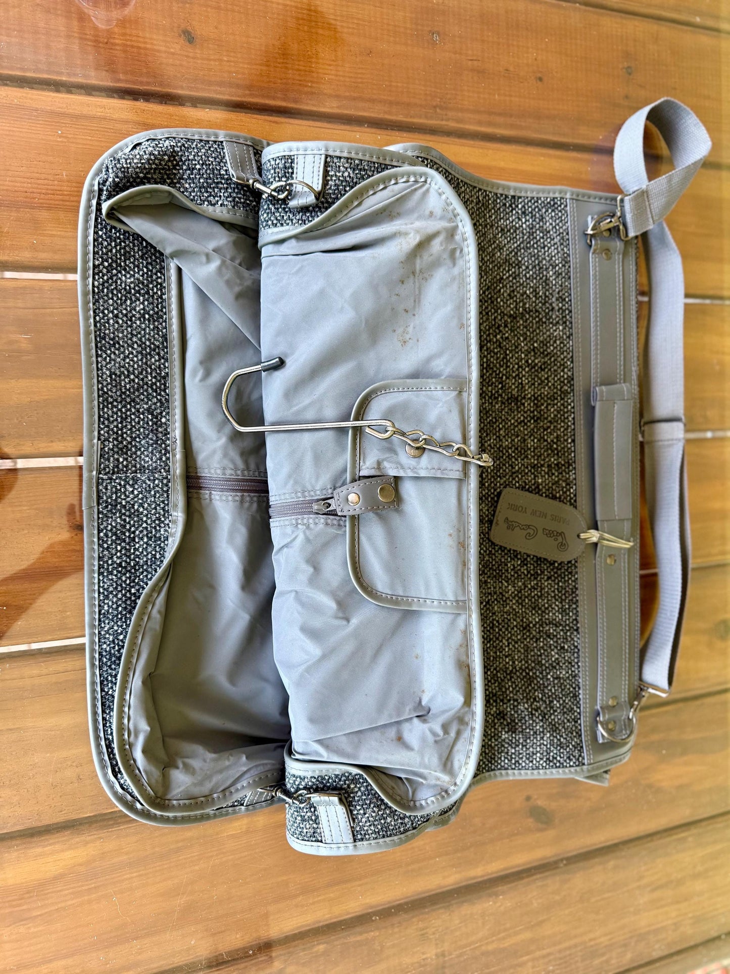 A Vintage Pierre Cardin Travel Suit Luggage Storage Organizer Duffle Bag