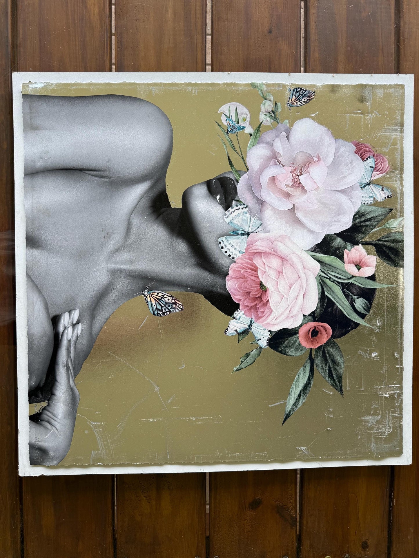 A Marmont Hill I Like You Chrome Painting Flower Floral Crown Artist Artwork Art